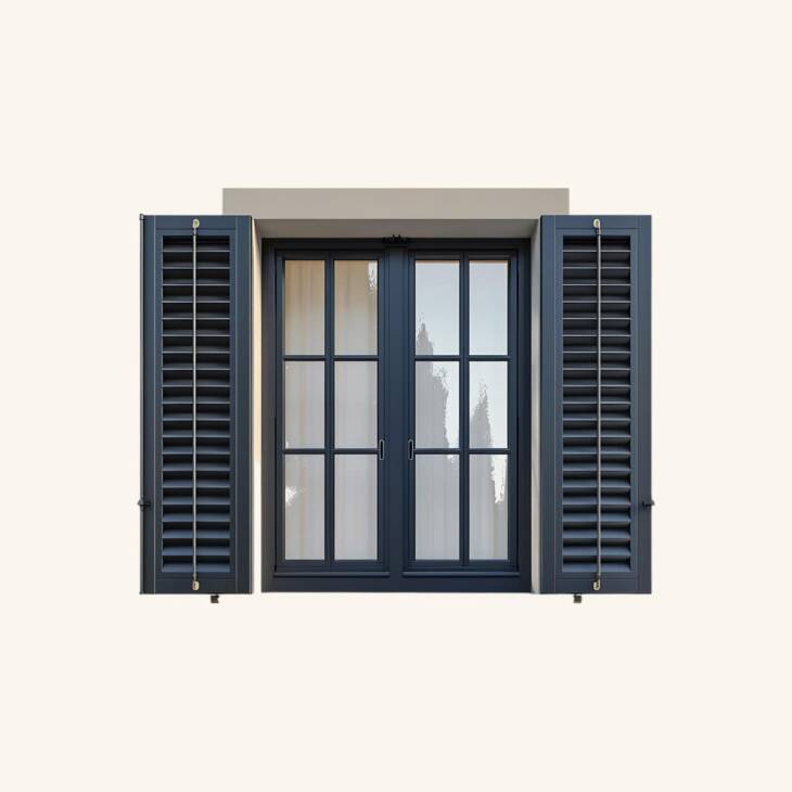 Premium blue shutters